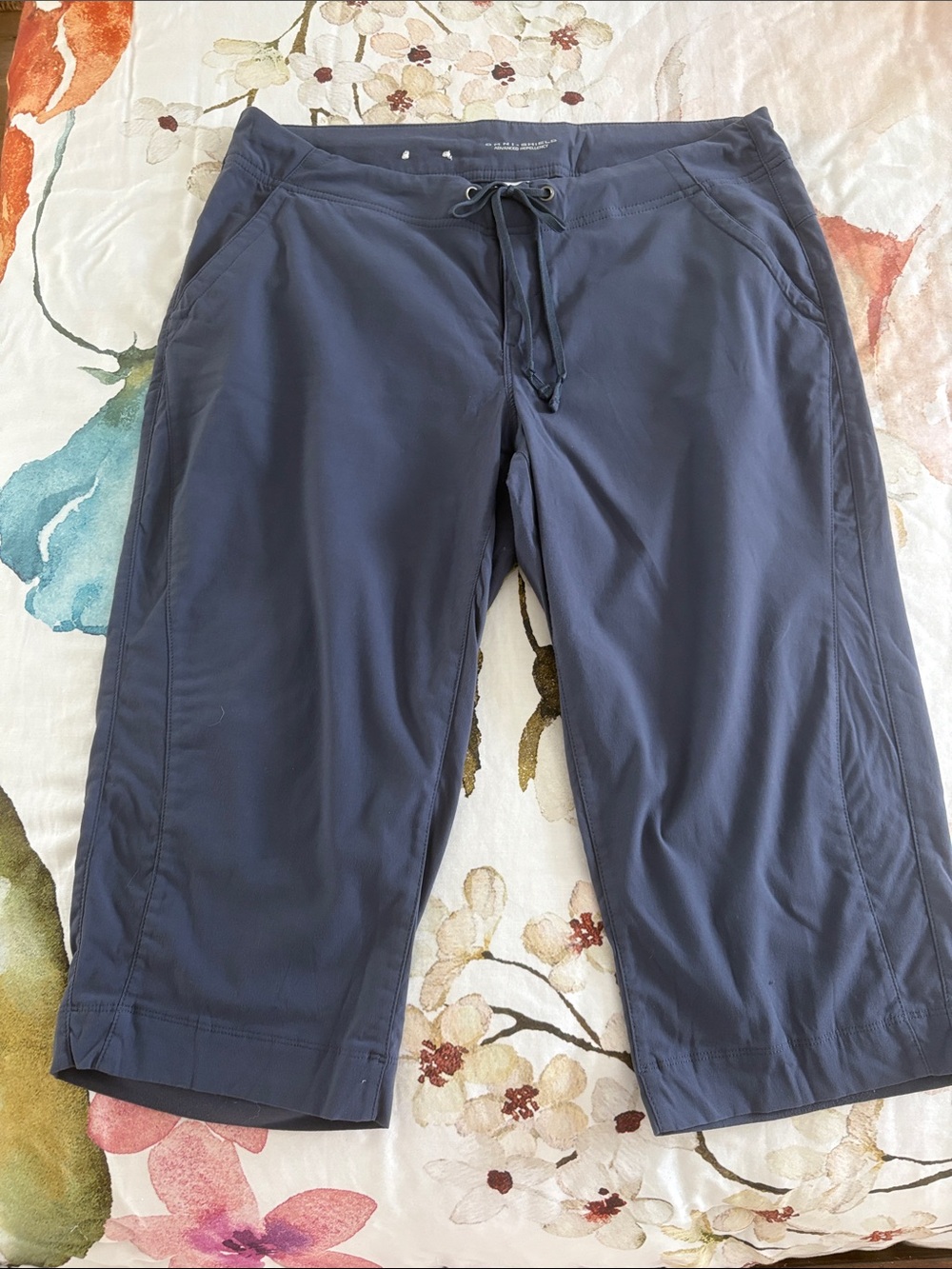 Columbia women’s Slate Blue Swim Board Shorts with Drawstring